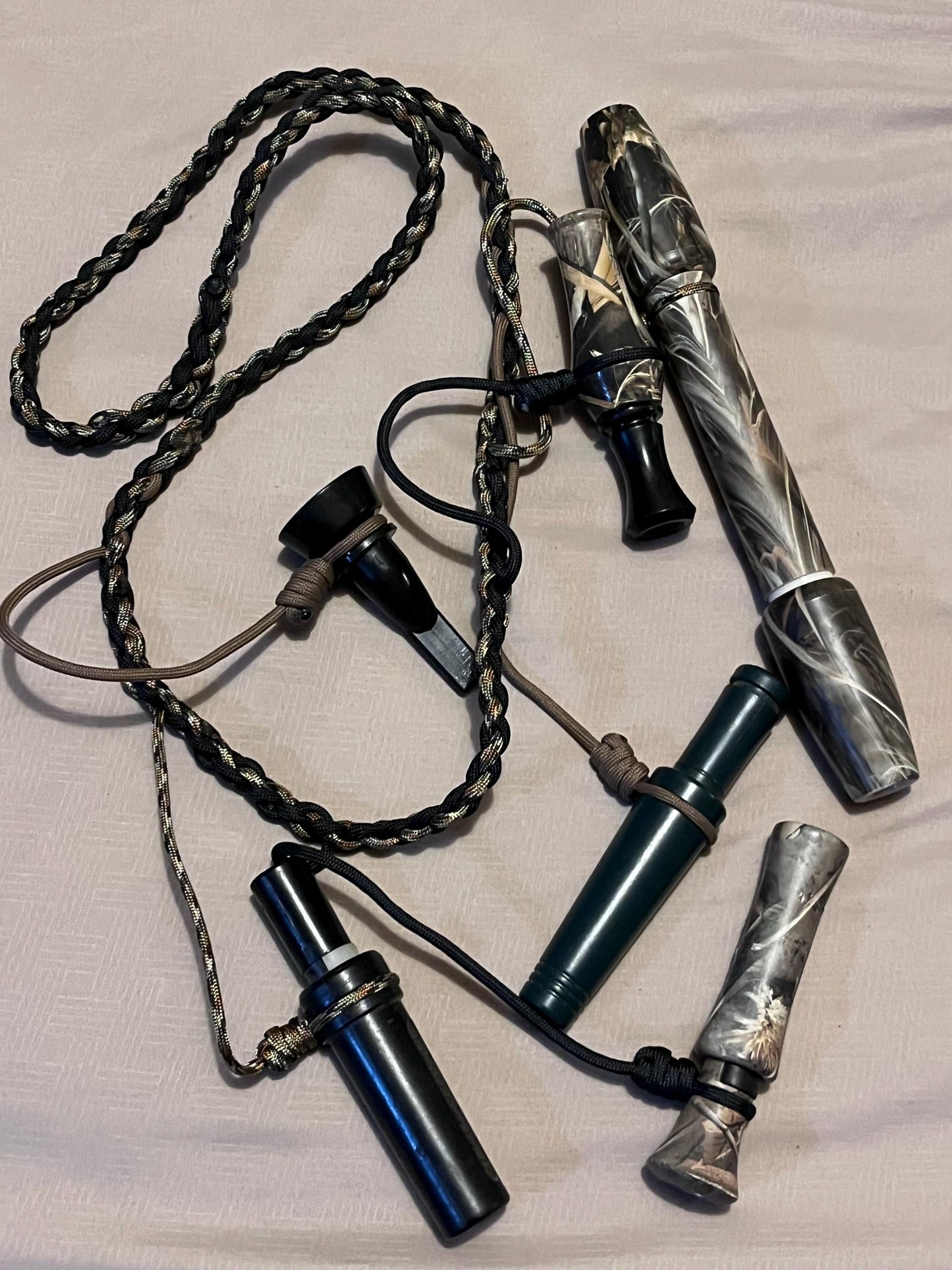 Handmade Paracord Call Lanyard: Camo Hunting Accessories