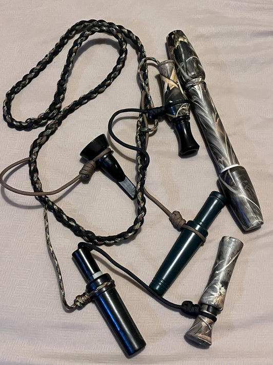 Handmade Paracord Call Lanyard: Camo Hunting Accessories
